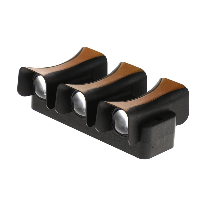 Светильник фасадный &laquo;Элегант&raquo;, FSD-042, 6 Вт, 3000К, 3 луча, IP65, 220 В, пластик, черный