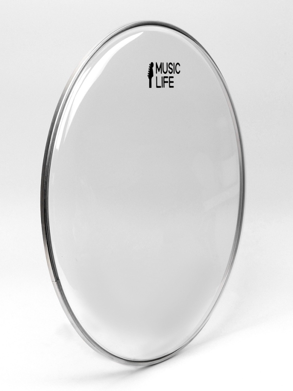 Пластик для барабана Music Life 14 дюймов, прозрачный Пластик для барабана Music Life 14 дюймов, прозрачный