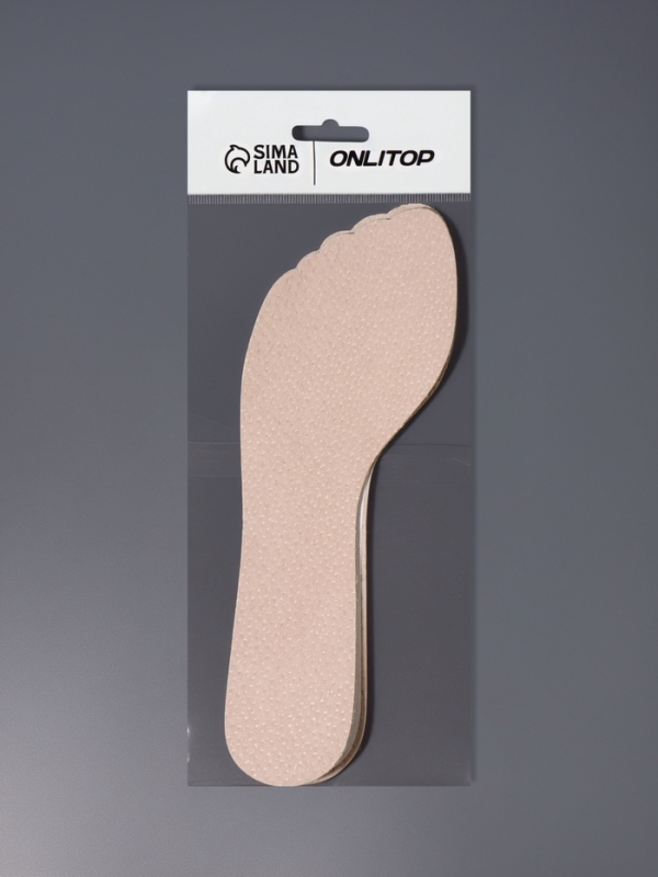 Полустельки (нат свин кожа) на кл осн универс 22см (пара) бежевый пак ОТ