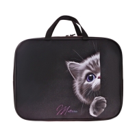 Папка с ручками текстильная А4, 350&times;270&times;80 мм, Stavia &laquo;Лапка и мордочка&raquo;