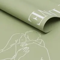 Плёнка в листах для цветов и декора, зеленый, 58&times;58 см