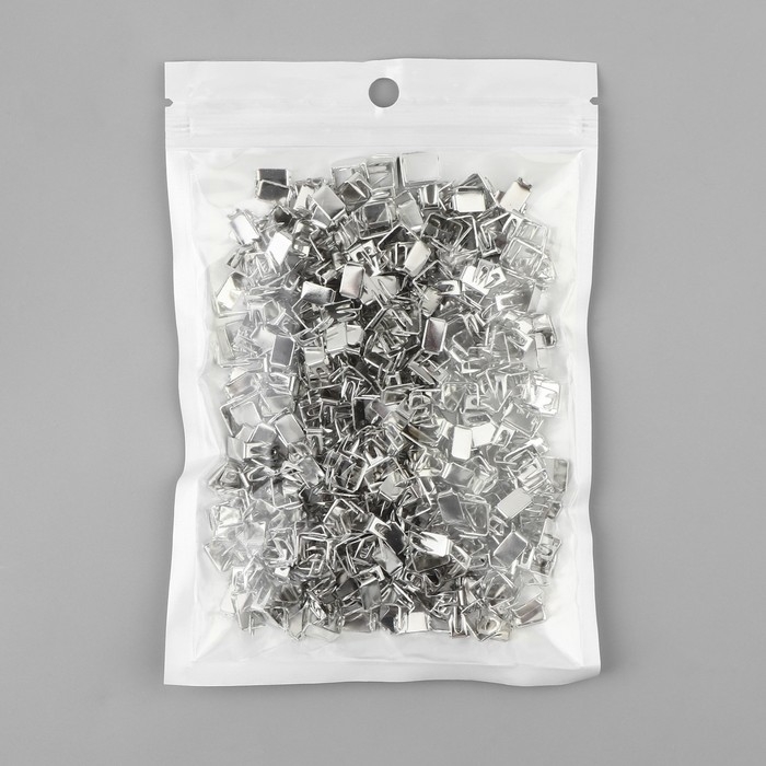 Нижний ограничитель для молнии, металлический, №8, 500 ± 15 шт, цвет серебряный Нижний ограничитель для молнии, металлический, №8, 500 ± 15 шт, цвет серебряный