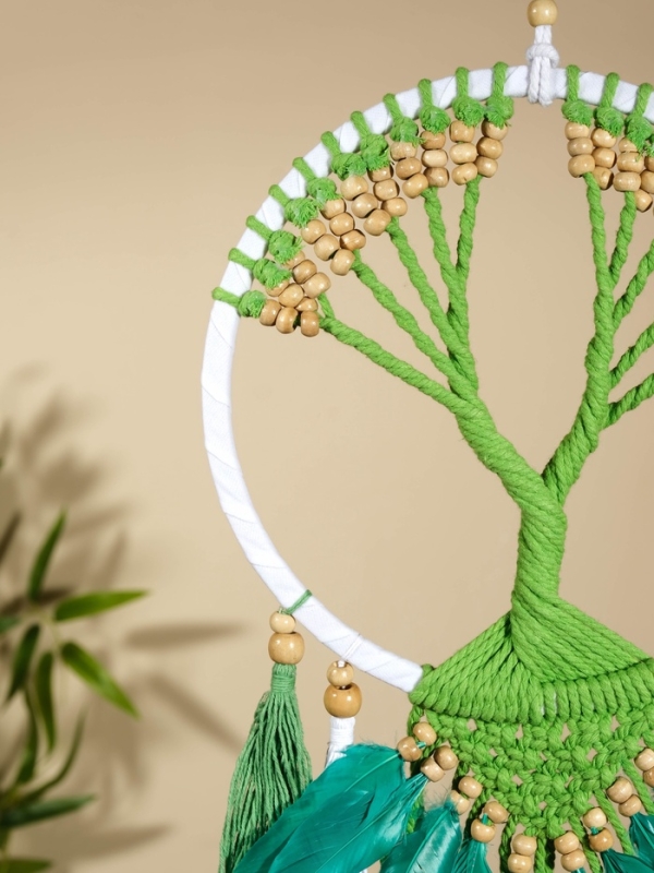 Ловец снов "Зелёное дерево" 22х60 см.