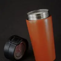 Термостакан с ситечком No Leak Infuser, оранжевый