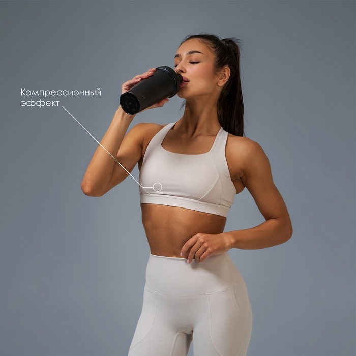 Топ спортивный Comfort, р-р M, цвет серый Топ спортивный Comfort, р-р M, цвет серый