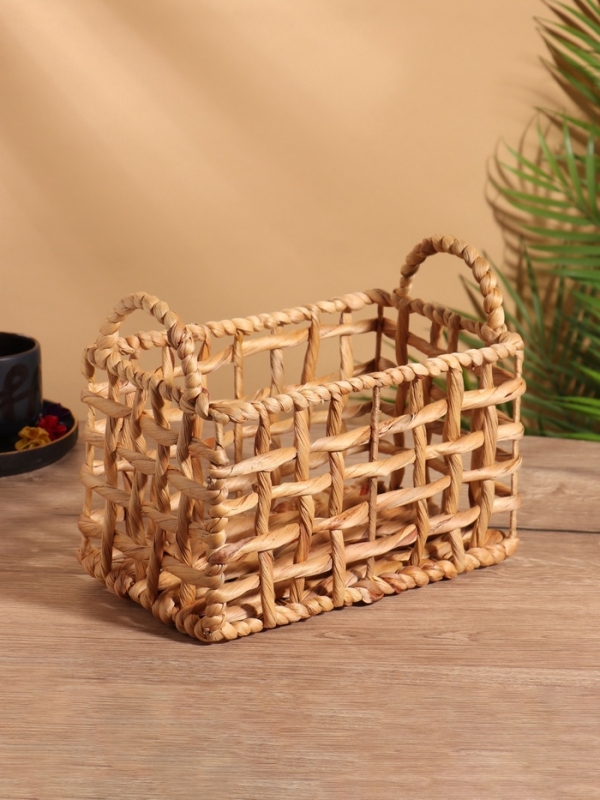 Корзина плетеная 25x15x20 см, водный гиацинт