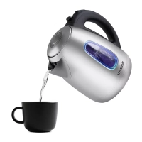 Чайник HYK-S2402 1.7л. 2200Вт серебристый