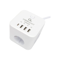 Сетевой фильтр Cablexpert Cube CUBE-3-CU3-W-1.5, 3р, 10А, 1xType-C PD, 3xUSB,1.5м, ур.защ.4+ 1030904 Сетевой фильтр Cablexpert Cube CUBE-3-CU3-W-1.5, 3р, 10А, 1xType-C PD, 3xUSB,1.5м, ур.защ.4+ 1030904