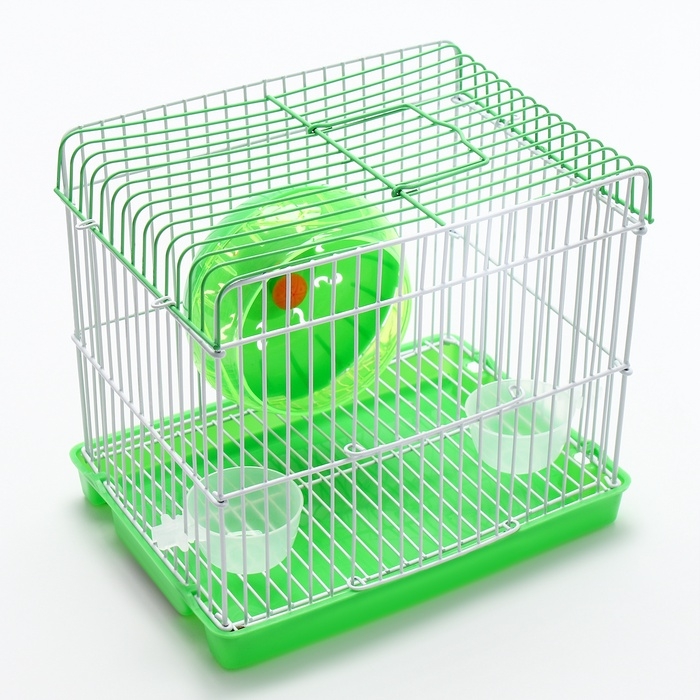 Клетка для грызунов укомплектованная RT-2q, 22 х 16 х 20 см, зелёная (фасовка 30 шт) Клетка для грызунов укомплектованная RT-2q, 22 х 16 х 20 см, зелёная (фасовка 30 шт)
