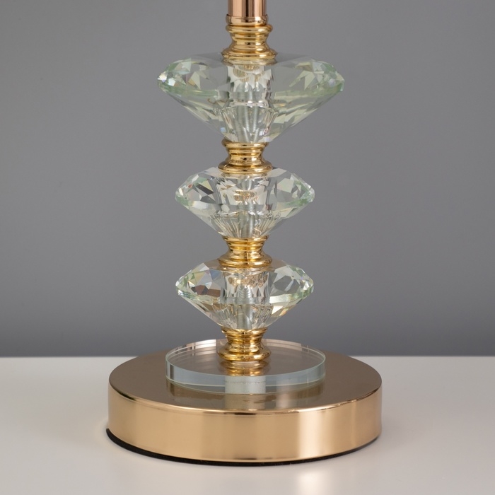 Настольная лампа "Мелита" E27 40Вт золото 26х26х46 см RISALUX