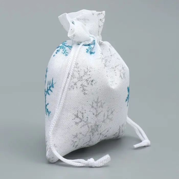 Мешочек подарочный холща &laquo;С Новым Годом&raquo;, 10 х 12 см +/- 1.5 см