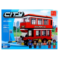 Конструктор &laquo;Двухэтажный автобус&raquo;, 282 детали