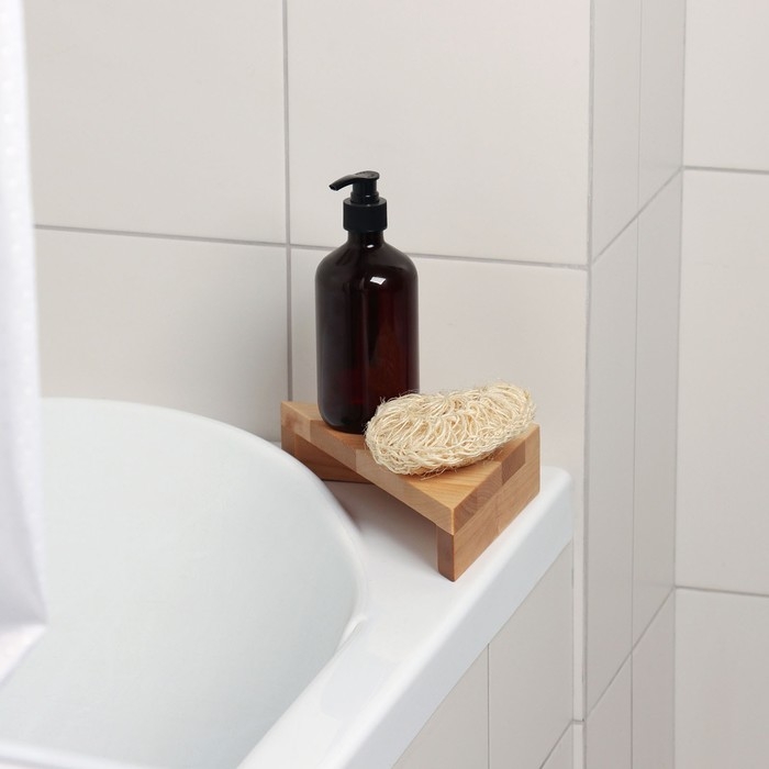 Угловая полка - подставка Adelica, 28&times;20&times;5 см, берёза