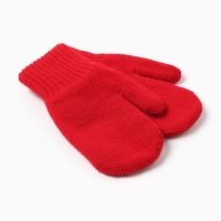 Варежки двойные детские, цвет красный, р-р 12 Варежки двойные детские, цвет красный, р-р 12