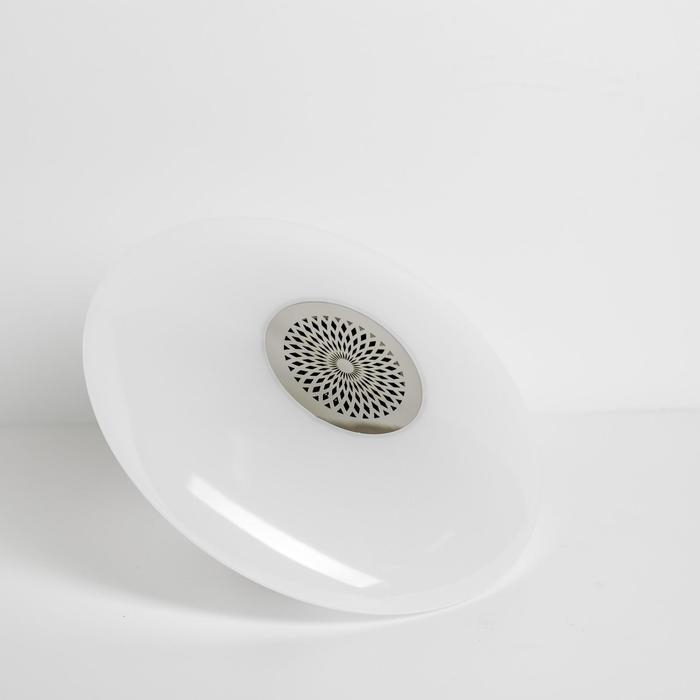 Световой прибор &laquo;Музыкальная тарелка&raquo; 23 см, Е27, динамик, пульт ДУ, свечение RGBW