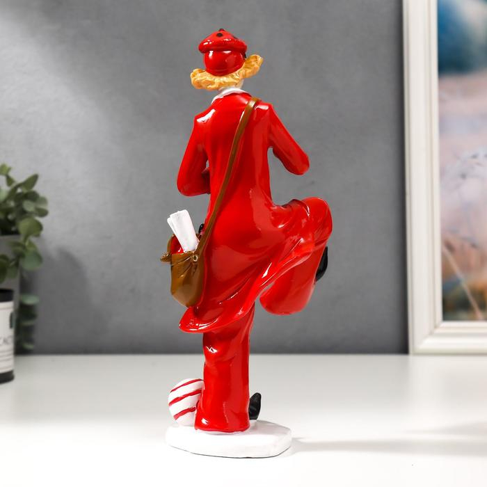 Сувенир полистоун Сувенир полистоун "Клоун с мячом и сумкой" 25,5х9,5х12 см