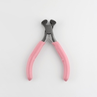 Кусачки торцевые, для рукоделия, 10,5 &times; 6,5 см, цвет серебряный/розовый