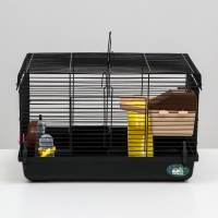Клетка для грызунов "Пижон", с наполнением 47 х 30 х 27 см, чёрная Клетка для грызунов "Пижон", с наполнением 47 х 30 х 27 см, чёрная
