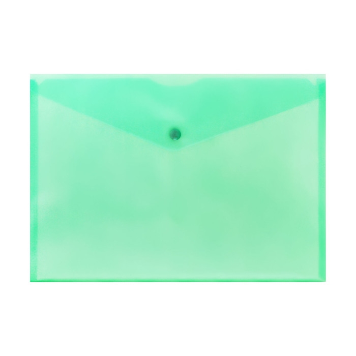 Набор папок-конвертов на кнопке 10 штук, А4, 150 мкм, Calligrata Standard, прозрачные, микс