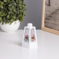 Светильник "Санта клаус в лесу" 3хLR1130 белый 4,4х4,4х9,4см Светильник "Санта клаус в лесу" 3хLR1130 белый 4,4х4,4х9,4см