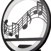 Бра 2497/1 LED 15Вт 4000К черный 24х24х30 см