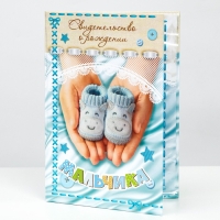 Папка для свидетельства о рождении &laquo;О рождении мальчика&raquo;, А5