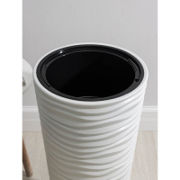 Кашпо для цветов со вставкой &laquo;Дюна&raquo;, 42 л (8 л), цвет белый