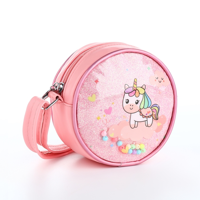 Сумка детская для девочки на молнии &laquo;Выбражулька&raquo;, цвет розовый