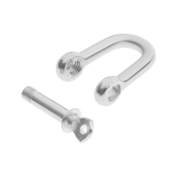 Скоба такелажная, тип прямой, 6 мм, цинк, 100 шт Скоба такелажная, тип прямой, 6 мм, цинк, 100 шт