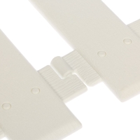 Ограждение декоративное, 30 &times; 196 см, 4 секции, пластик, белое, &laquo;Палисадник&raquo;