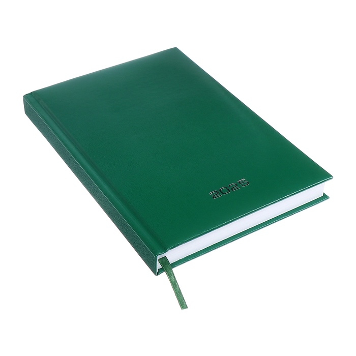 Ежедневник датированный 2024 года, А5, 176 листов, Attomex.Orion, обложка бумвинил, ляссе, блок 70 г/м2, зелёный