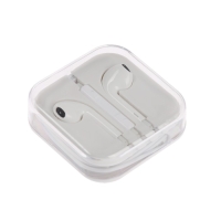 Наушники проводные, вкладыши, микрофон, белые Наушники проводные, вкладыши, микрофон, белые