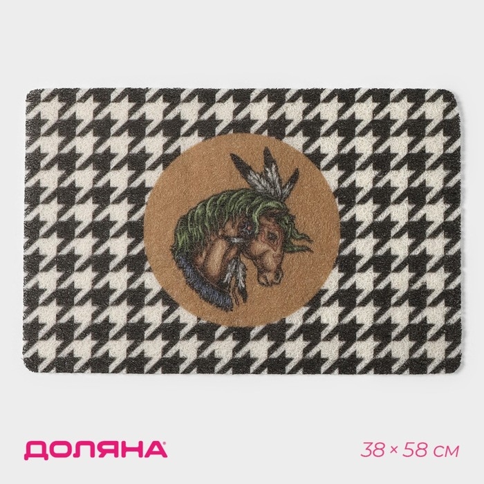Коврик придверный Доляна &laquo;Айдахо&raquo;, 38&times;58 см
