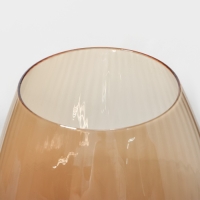 Набор бокалов для вина стеклянный Magistro &laquo;Иллюзия&raquo;, 550 мл, 10&times;24 см, 2 шт, цвет бронзовый