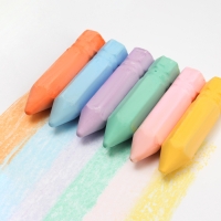 Мелки для рисования «Карандаши», набор 6 цветов, размер 1 шт. — 2,5 × 10 см Мелки для рисования «Карандаши», набор 6 цветов, размер 1 шт. — 2,5 × 10 см