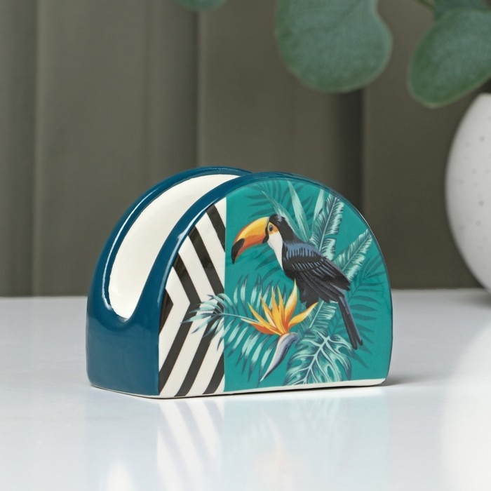 Салфетница Доляна &laquo;Тропики&raquo;, 9,8&times;4,5&times;6,2 см