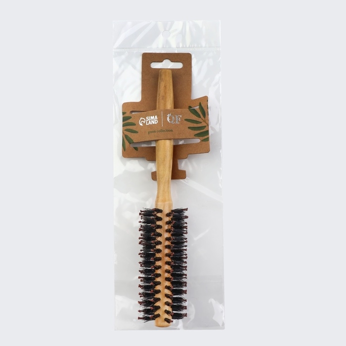 Брашинг &laquo;Натурель&raquo;, d = 1,6/4 &times; 22 см, комбинированная щетина, цвет &laquo;светлое дерево&raquo;