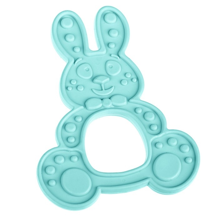 Прорезыватель силиконовый &laquo;Зайка&raquo;, цвет МИКС, КНОПА