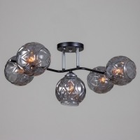 Люстра "Сильвия" 5хЕ27 40Вт черный 67х26 см BayerLux Люстра "Сильвия" 5хЕ27 40Вт черный 67х26 см BayerLux