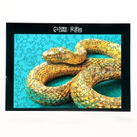 Пазлы фигурные деревянные &laquo;Золотая змея&raquo;, 137 элементов, символ года 2025