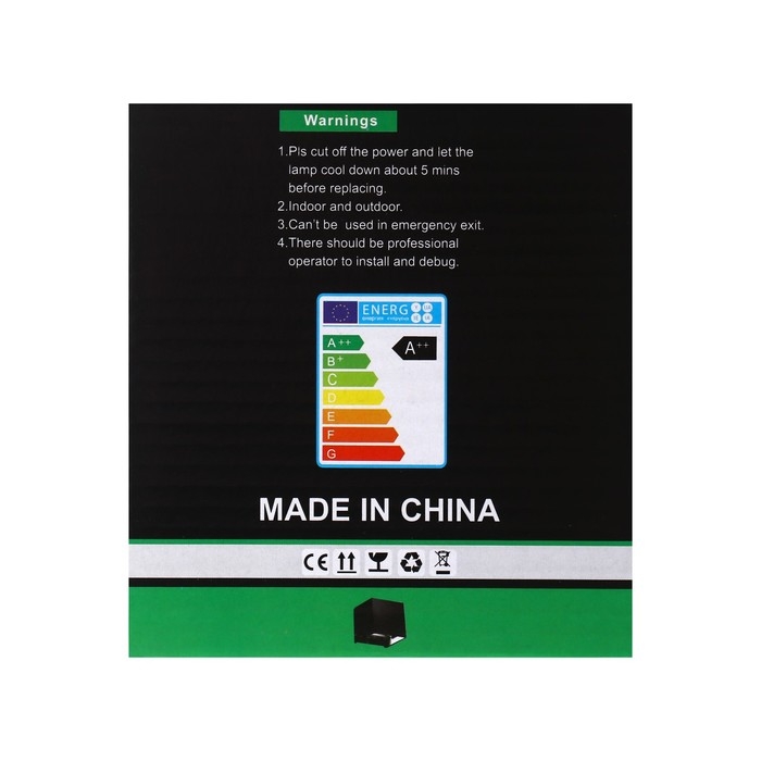 Светильник фасадный &laquo;Куб&raquo;, FSD-063, 6 Вт, 3000К, регулир. луч, IP65, 220 В, пластик, белый   1008423