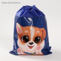 Мешок для обуви &laquo;Собака&raquo; 30 х 40 см