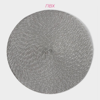 Салфетки сервировочные на стол Доляна &laquo;Рэй&raquo;, 4 шт, d=38 см, цвет серый