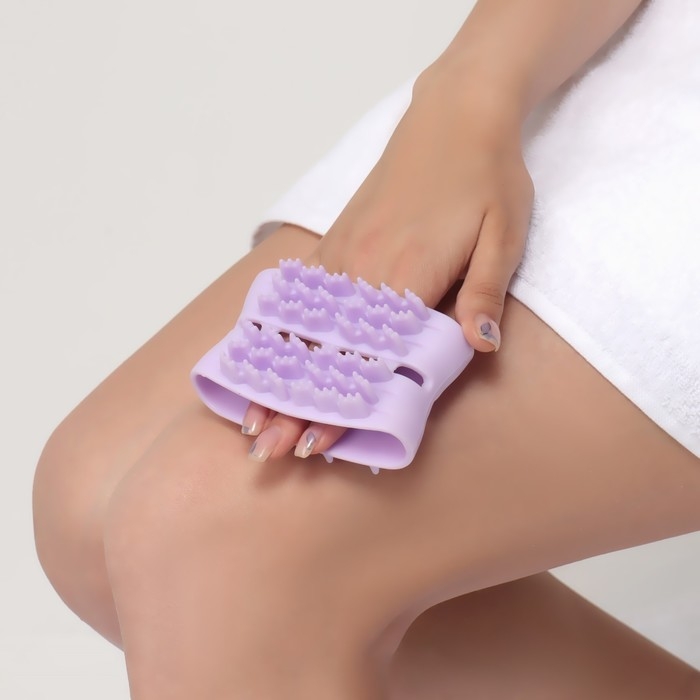 Массажёр антицеллюлитный, двусторонний, универсальный, 10,2 &times; 6,7 &times; 5 см, цвет МИКС