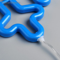 Светодиодная фигура &laquo;Снежинка&raquo; 30 см, пластик, 220 В, свечение синее