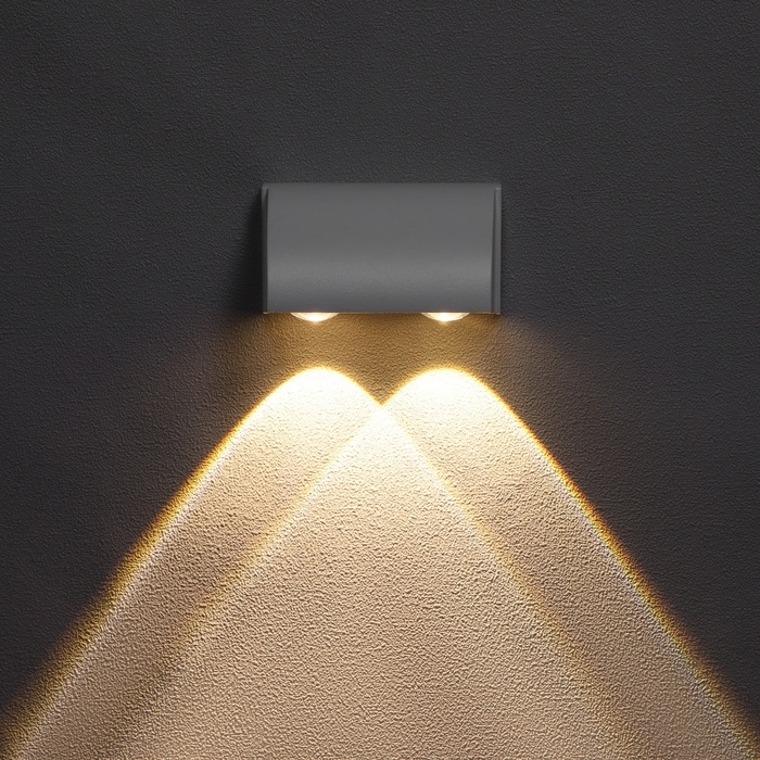 Светильник фасадный &laquo;Каскад&raquo;, FSD-094, 2 Вт, 3000К, 2 луча, IP65, 220 В, металл, белый