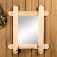 Зеркало "Сказка" с полкой, 2 крючка Зеркало "Сказка" с полкой, 2 крючка