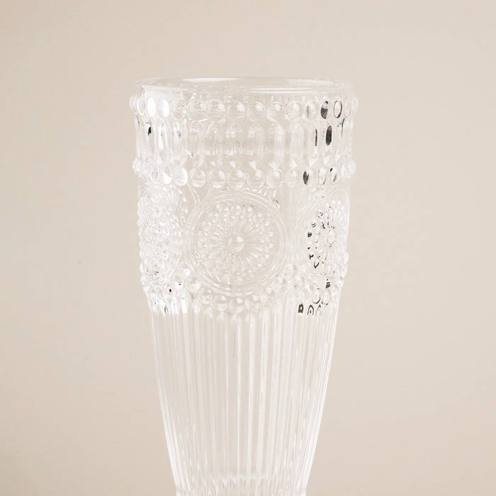 Набор бокалов для шампанскго стеклянный SL Home &laquo;Ларго&raquo;, 160 мл, 6,7&times;20 см, 6 шт, цвет прозрачный