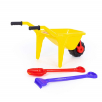 Песочный набор: тачка «Садовод», лопата большая, грабли большие, цвета МИКС Песочный набор: тачка «Садовод», лопата большая, грабли большие, цвета МИКС
