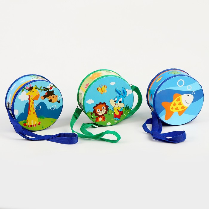 Музыкальная игрушка «Барабан», с рисунком, цвета микс, бумажная мембрана Музыкальная игрушка «Барабан», с рисунком, цвета микс, бумажная мембрана